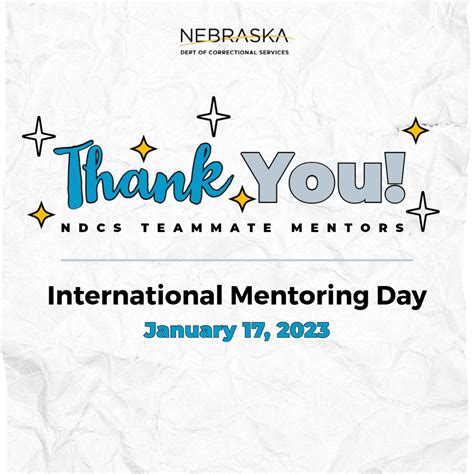 International Mentoring Day | NDCS - Nebraska Department of ...