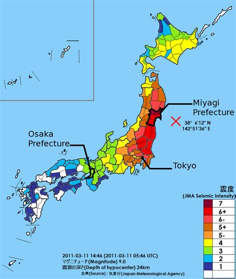 Seismic intensity observations resulting from the Tohoku earthquake ...