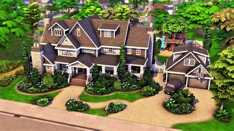 Huge Generations Family Home | The Sims 4 Growing Together Speed Build ...