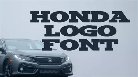 Honda Logo Font Free Download