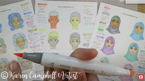 Pastel Ohuhu Markers? YES, PLEASE! |Product Review, Demo & Face Shading ...