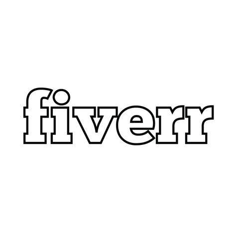 fiverr logo vector line drawing svg | Vectoy