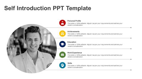 Creative Self Introduction PPT Template | About Me Slides