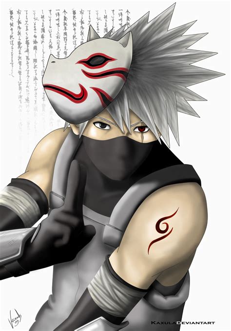 Naruto - Kakashi with Anbu mask | Naruto tattoo, Kakashi anbu, Kakashi ...