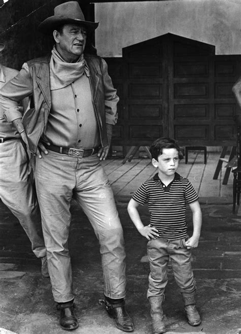 #John #Wayne and his son Ethan on location in #Mexico for the filming ...