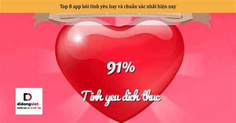 Top 8 app bói tình yêu hay và chuẩn xác nhất hiện nay