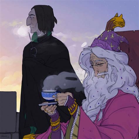 Snape and Dumbledore | Harry potter artwork, Harry potter anime ...