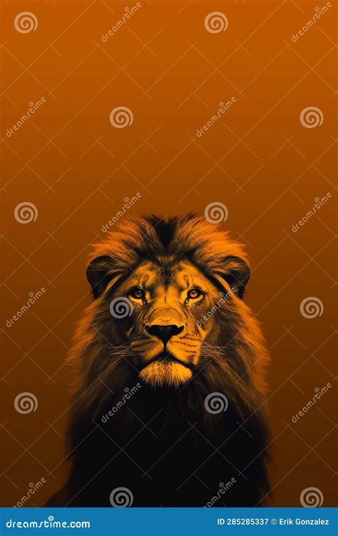 Illustration of a Lion, As a Symbol of Strength Stock Illustration ...