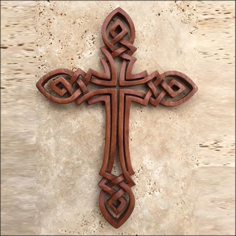 CR-21 Celtic Cross- Open Knot | Celtic, Viking and Lamp Woodcraft Carvings