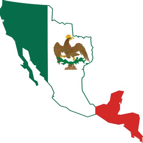 File:Flag map of the First Mexican Empire (1821–1823).svg | Mexican ...