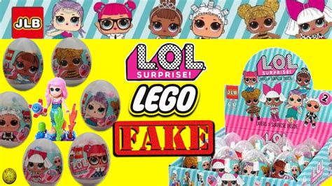 Fake build your own lol surprise dolls legos unboxing. Fake lol vs real ...