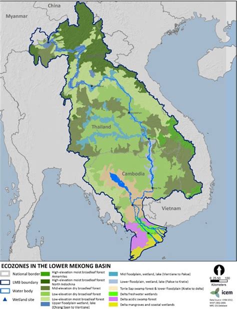 Ecozones in the Lower Mekong Basin - ICEM