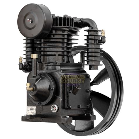 5 HP Replacement Air Compressor Pump Two Stage 2 Cylinder 19 SCFM Max ...