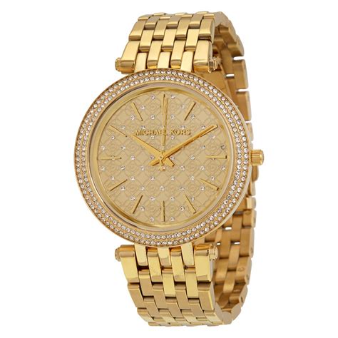 Michael Kors Darci Gold Crystal-set Dial Gold-tone Ladies Watch MK3398 ...