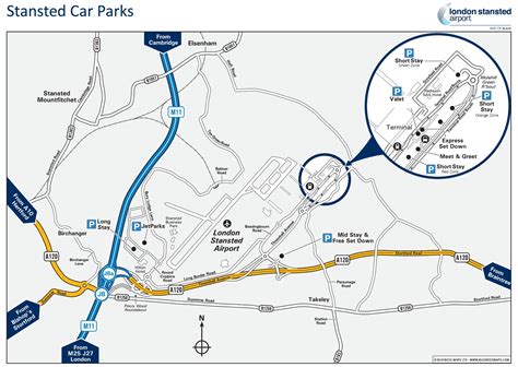 Stansted car parking space Map - London - Ontheworldmap.com