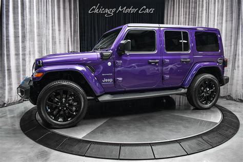 Used 2023 Jeep Wrangler Unlimited Sahara 4xe SUV Limited Edition Purple ...