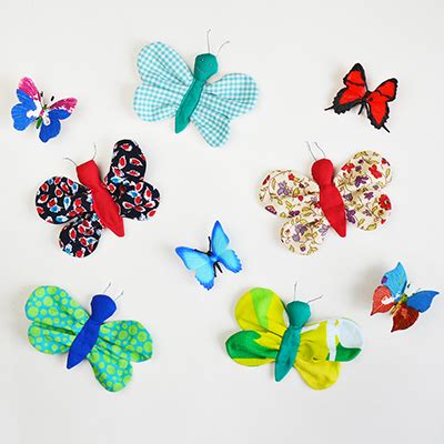 DIY Scrap Fabric Butterfly FREE Pattern + Tutorial - Cucicucicoo