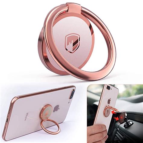 Amazon.com: Phone Ring Holder Finger Kickstand - FITFORT 360° Rotation ...