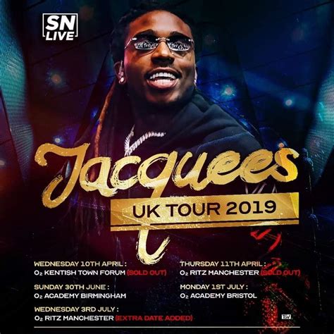 Jacquees Live - UK Tour 2019 Lyrics and Tracklist | Genius