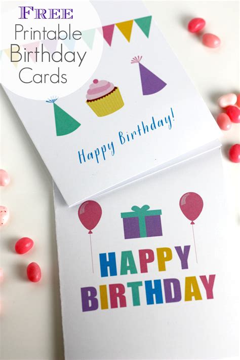 Free Printable Blank Birthday Cards | Catch My Party