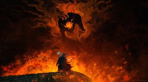 Balrog vs Gandalf Lord Of The Rings Wallpaper, HD Fantasy 4K Wallpapers ...