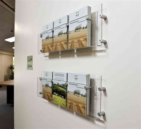 Wall mounted brochure holder | Church interior design, Brochure holders ...