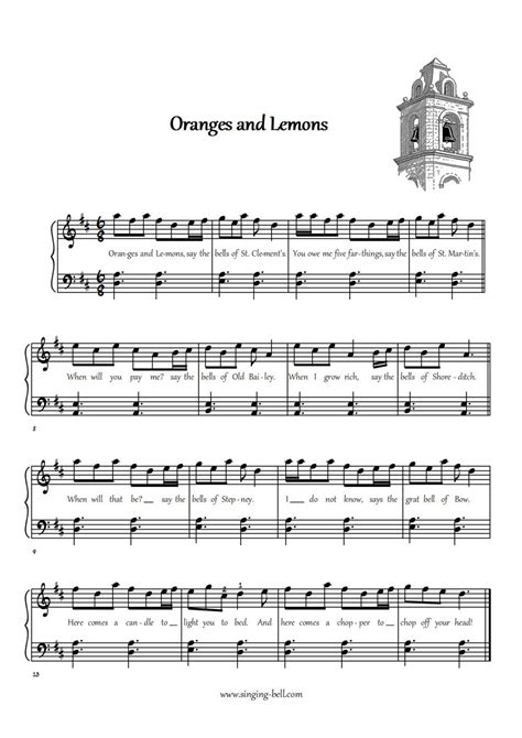 Oranges and Lemons - Piano Tutorial, Chords, Sheet Music