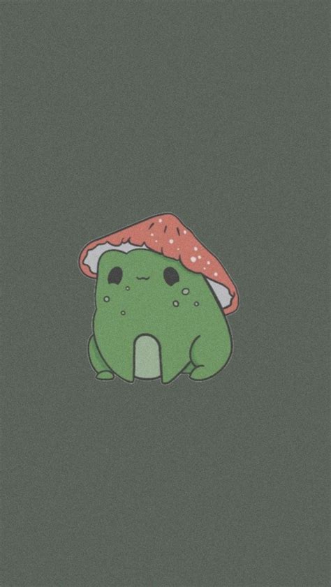 Frog Mushroom Aesthetic Wallpaper