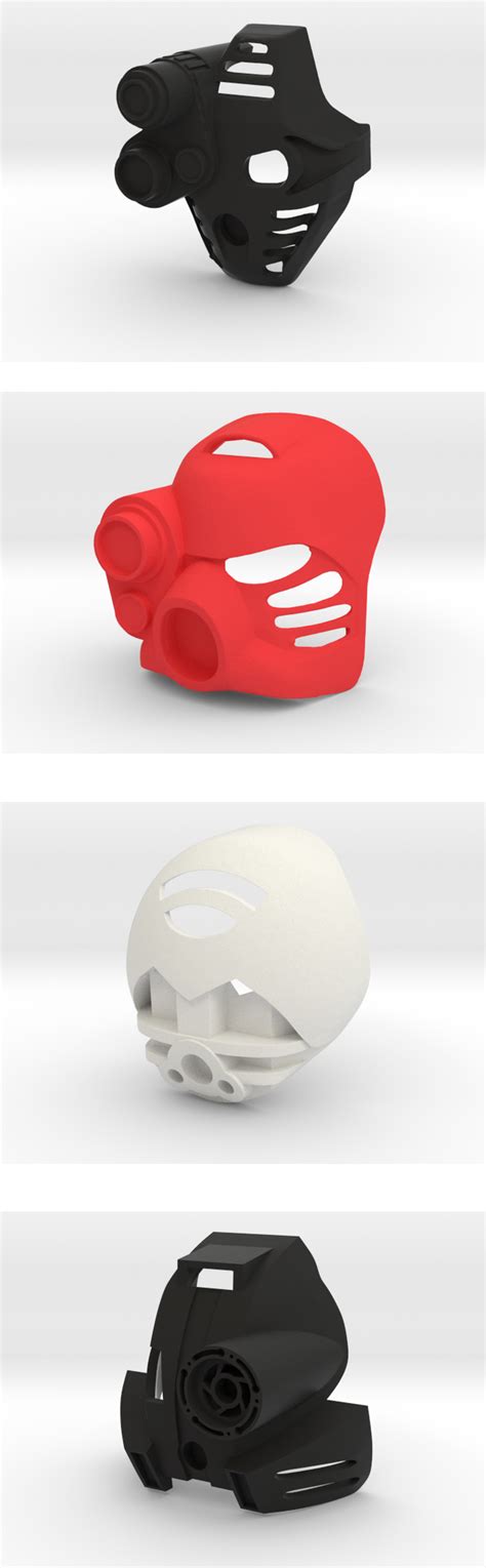 Shapeways Custom Bionicle Masks by vahki6 on DeviantArt