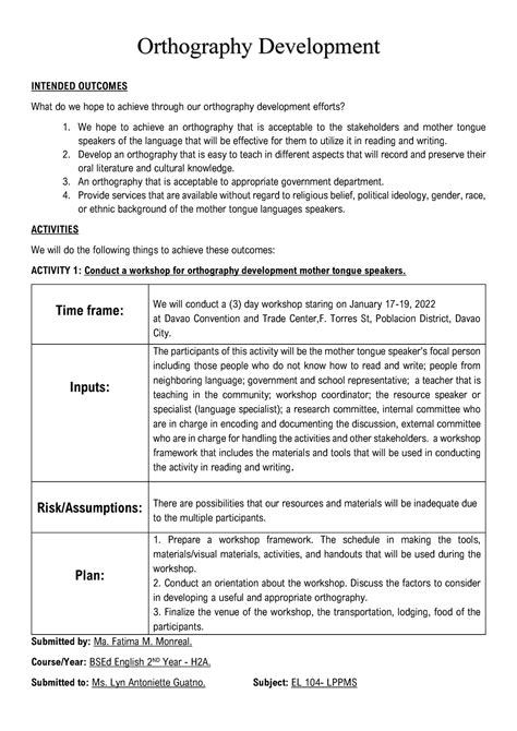 Lppms- Orthography Development Monreal - Orthography Development ...