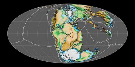 Pangea Map With Countries