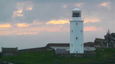 Godrevy Lighthouse Sunset on A Perfect Evening - YouTube