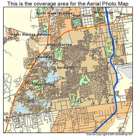 Aerial Photography Map of Spring Hill, FL Florida