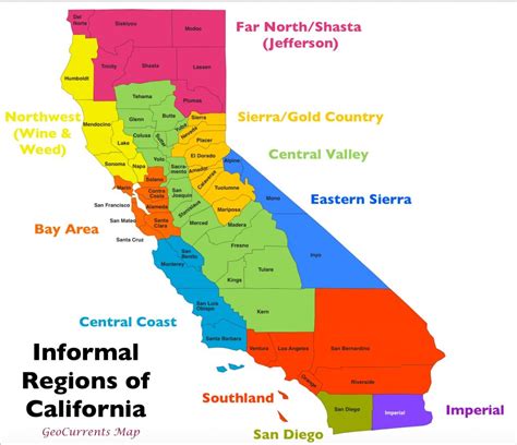 The Regionalization Of California, Part 2 | Geocurrents Intended For ...