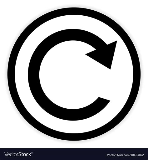 Repeat sign button Royalty Free Vector Image - VectorStock