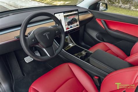 Tesla Model Y Interior | Tesla car models, Tesla model, Red interior car