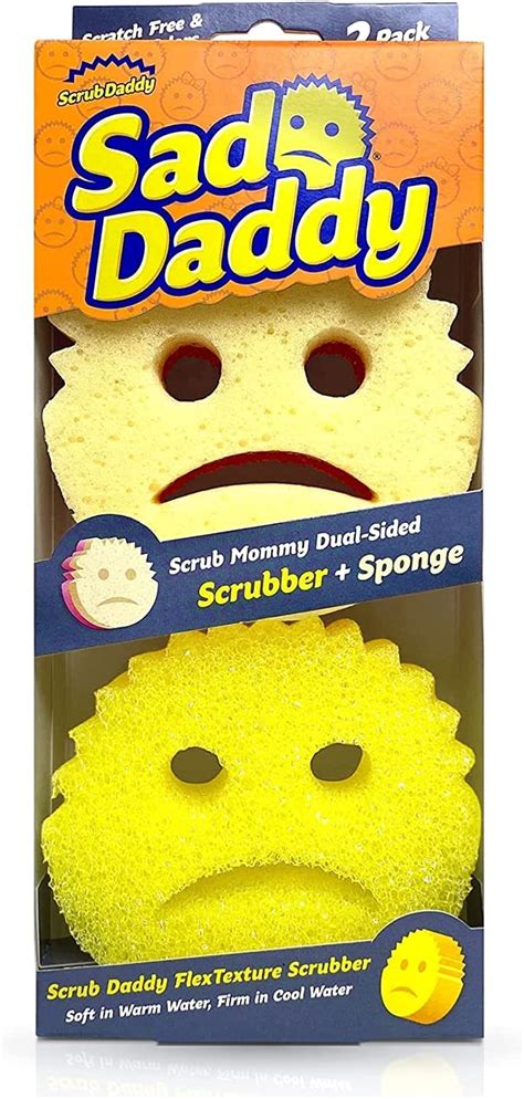 Amazon.com: Scrub Daddy Sad Mommy and Daddy - Scratch-Free Multipurpose ...