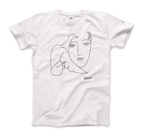 Pablo Picasso Peace (Dove and Face) Artwork T-Shirt only– Art-O-Rama