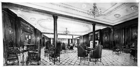 First Class Smoking Room aboard the Britannic (c1915). | Rms titanic ...