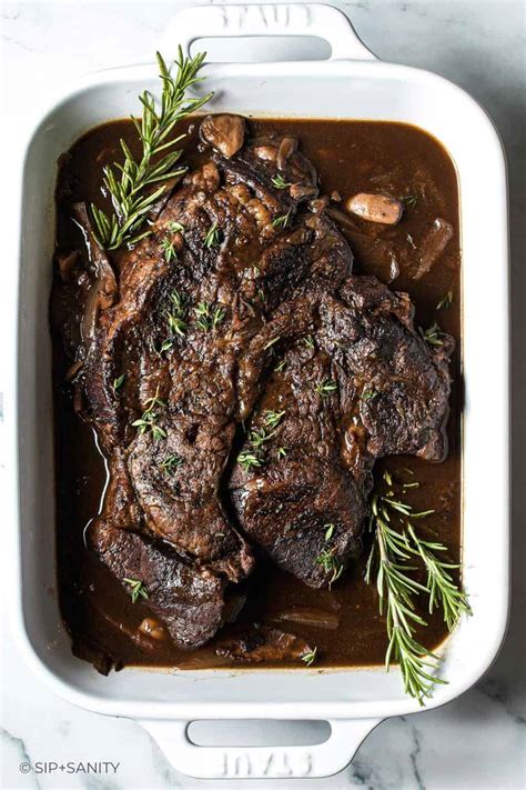 Budget-Friendly Braised Christmas Beef Roast Recipe • Sip + Sanity