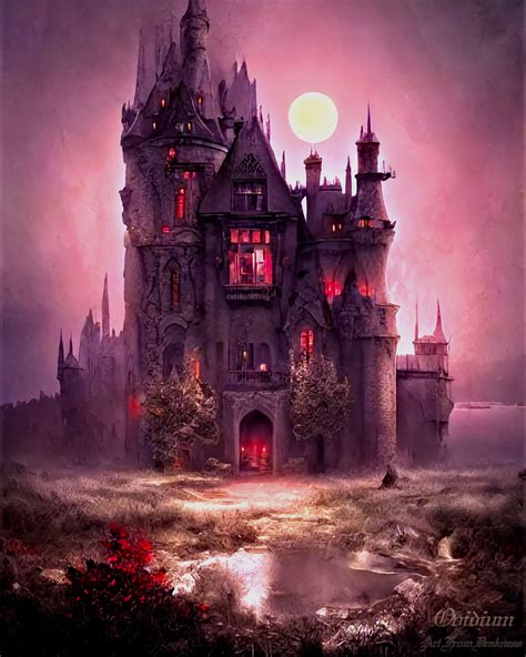 Gothic Castle at Night by ArtFromDarkness on DeviantArt