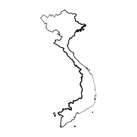 Hand Drawn Lined Vietnam Simple Map Drawing 25841842 Vector Art at Vecteezy