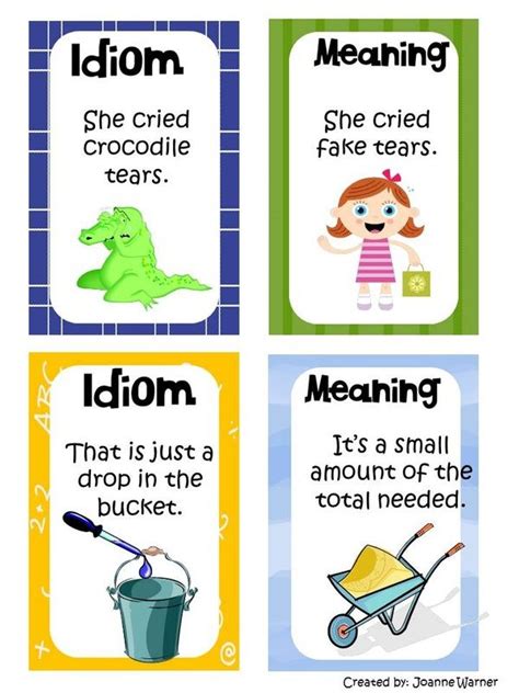 Idioms - Mrs. Warner's 4th Grade Classroom | Idioms lessons, Teaching ...