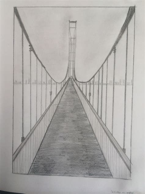 Learn How To Draw One Point Perspective Bridge One Point Perspective ...