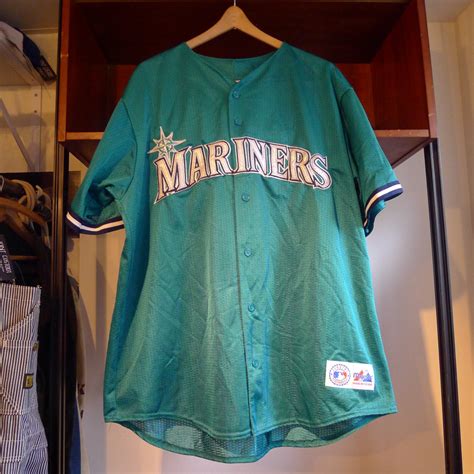 Vintage SEATTLE MARINERS Jersey Majestic Tag by JointCustodyDC