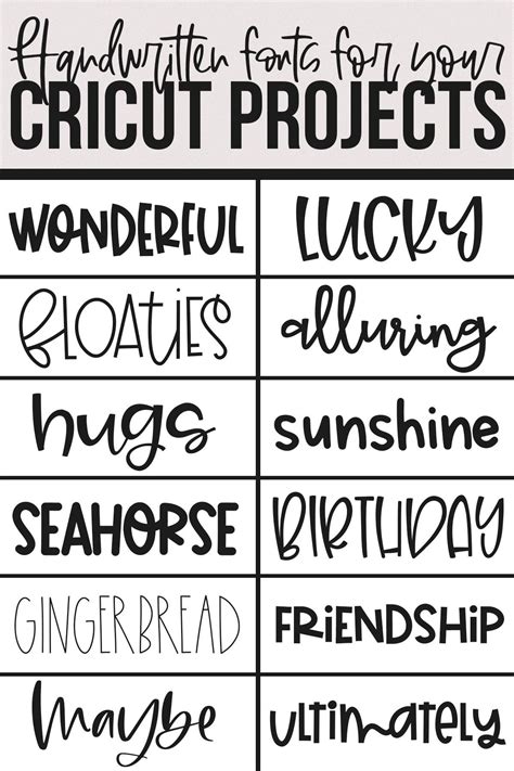 Best Cursive Fonts On Cricut Design Space at Timothy Prater blog