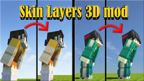 Skin Layers 3D Mod (1.19.2, 1.18.2) - Render The Player Skin Layer in ...