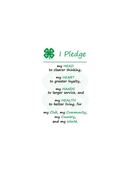 4-H Pledge