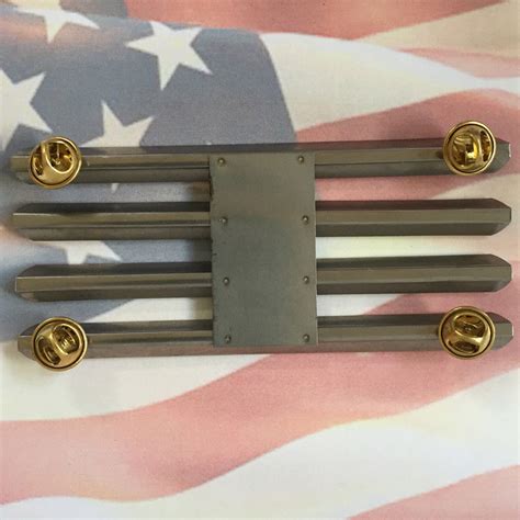 U.S. SERVICE MEDAL RIBBON BAR MOUNTING RACK | 12 SPACE | US ARMY | MILITARY