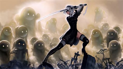 960x540 Nier Automata Warrior 960x540 Resolution HD 4k Wallpapers ...